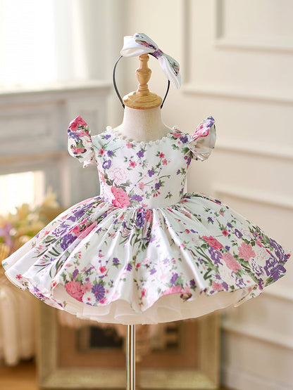 Lilac Baby Adorable Knee Length Birthday Girl Dress J050