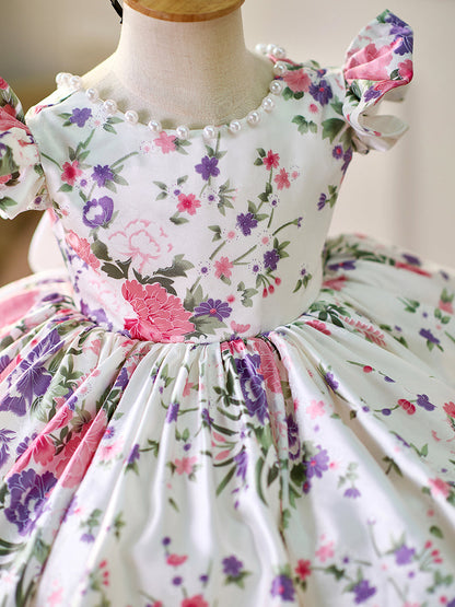 Lilac Baby Adorable Knee Length Birthday Girl Dress J050