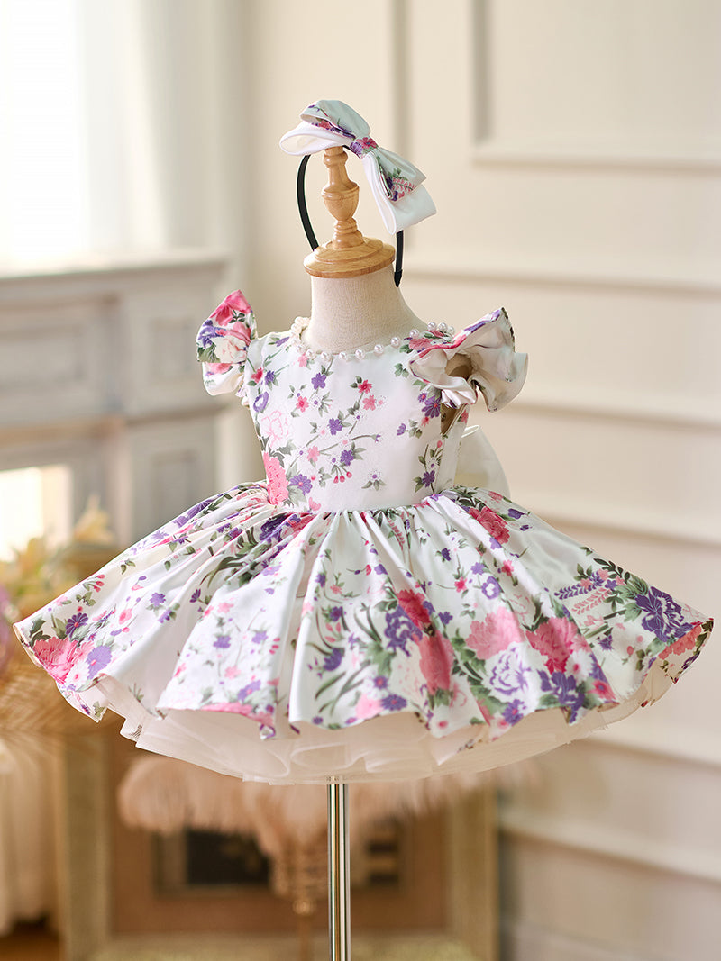 Lilac Baby Adorable Knee Length Birthday Girl Dress J050