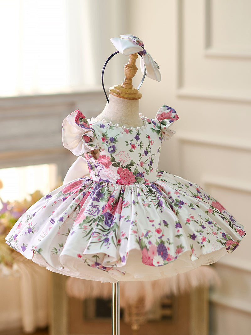 Lilac Baby Adorable Knee Length Birthday Girl Dress J050