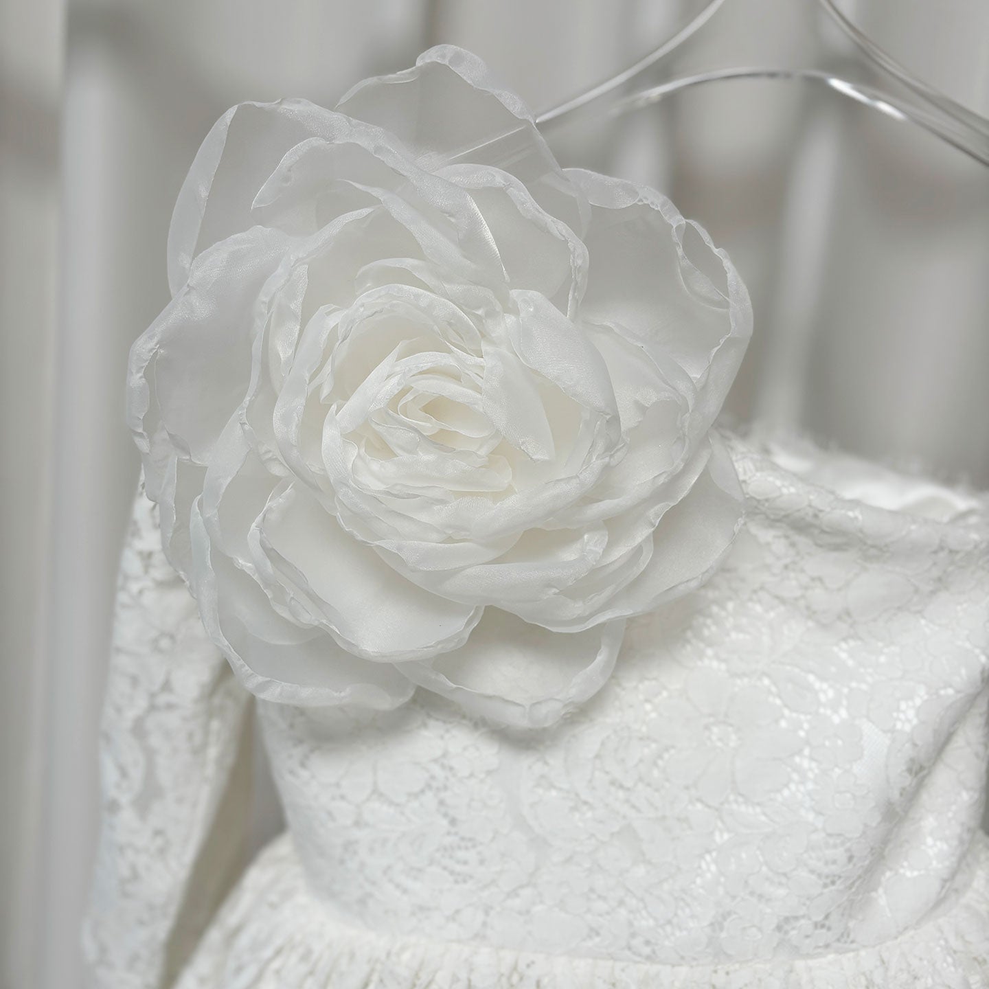 Lilac Girl Dress One Shoulder Flowers Champagne Princess Ball Gown J154