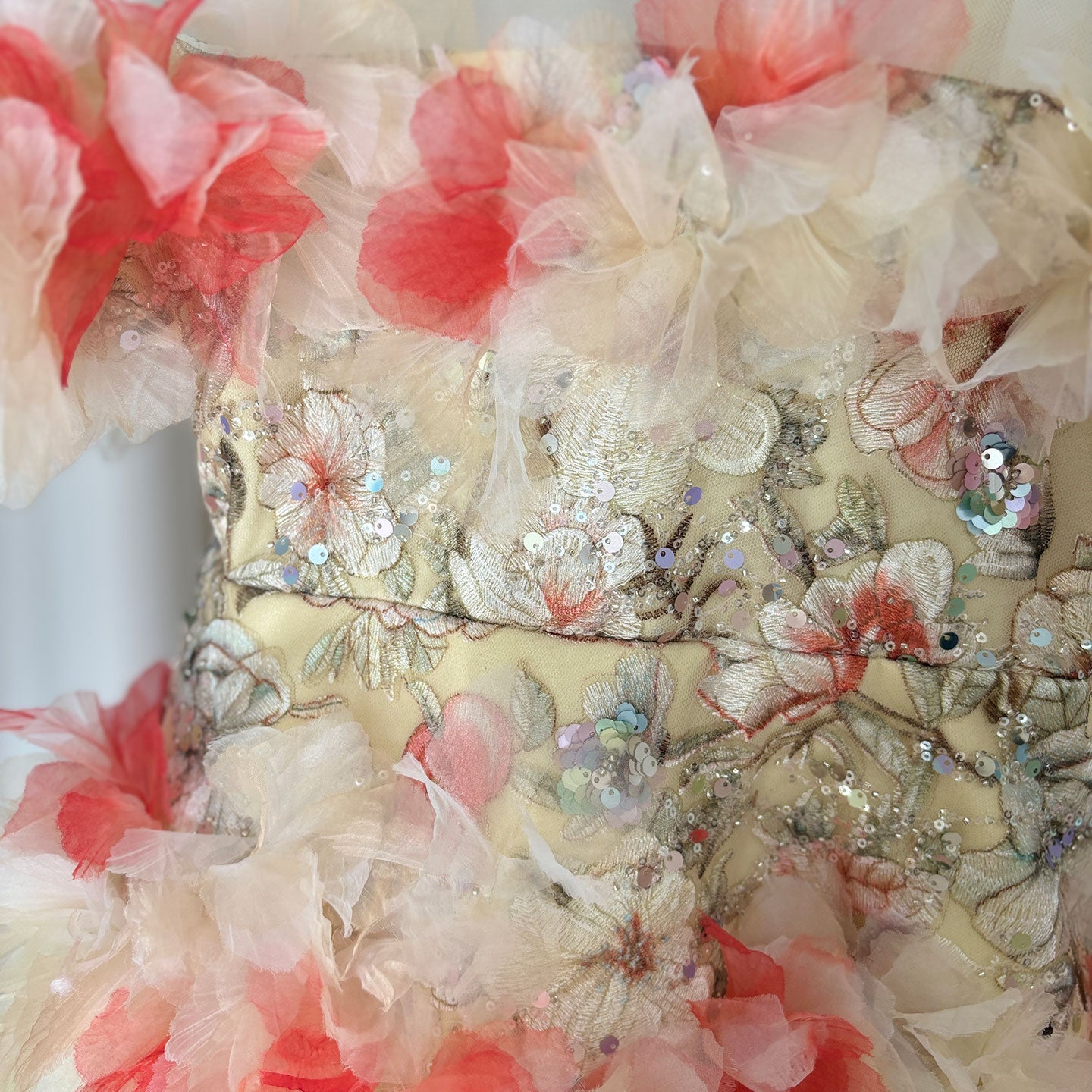 Luxury Embroidery Champagne A-Line  Girl Dress J064