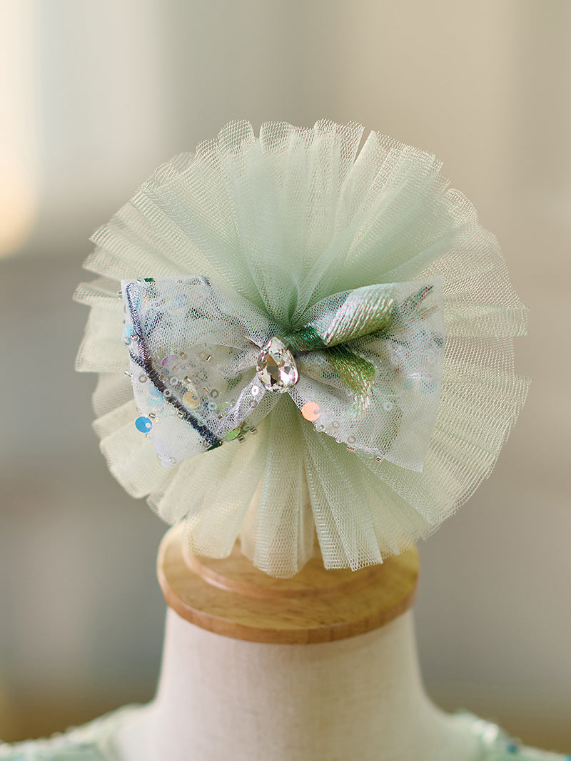 Sage Green Baby Long Sleeve Knee Length Girl Dress J060