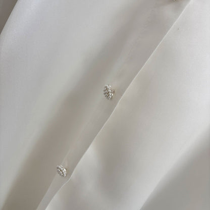 White Satin First Communion Weddding Party Girl Dress J297