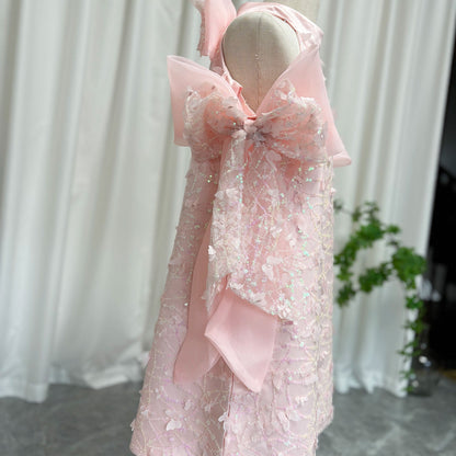 White Sparkly Girl Bridesmaides Dresses Birthday Party Gown J235