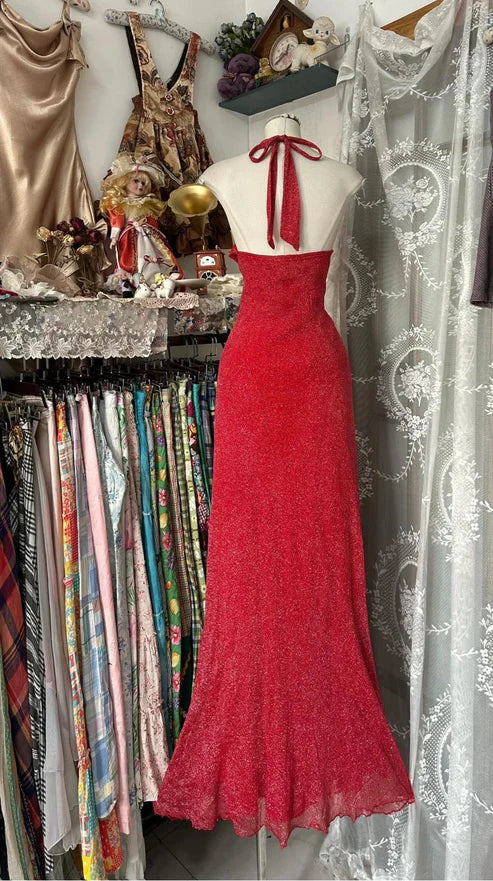 Black/Red Sweet Vintage Fashion Backless Long A-Line Chiffon Tulle Ball Gown Evening Dress Birthday Dress gh4244