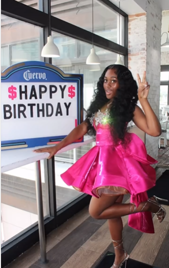 Gorgeous Hot Pink Satin Beaded Homecoming Dress Short Birthday Dress With Bow S488