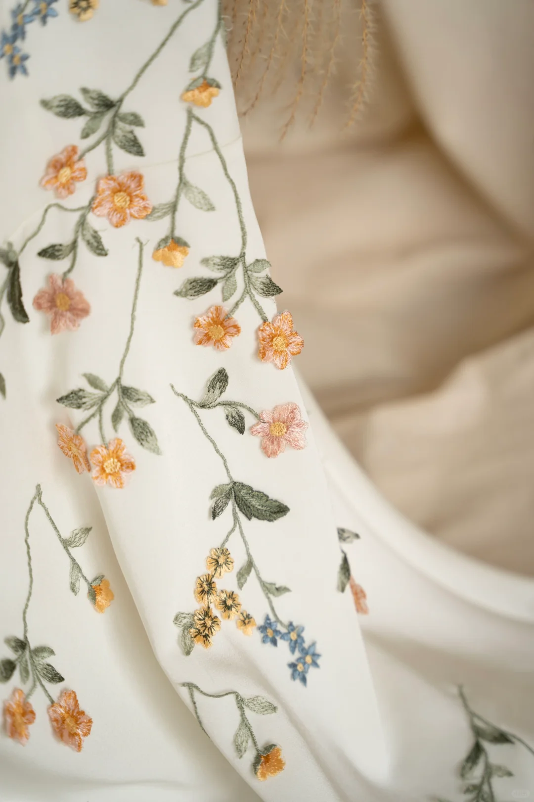 Fairy A Line Spaghetti Straps Satin Applique Long Prom Dress, Party Dress, Evening Dress GG2822