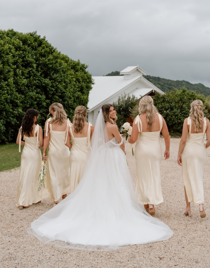 Elegant A Line Spaghetti Strap Yellow Satin Evening Dress Bridesmaid Dress with Slit SH2696