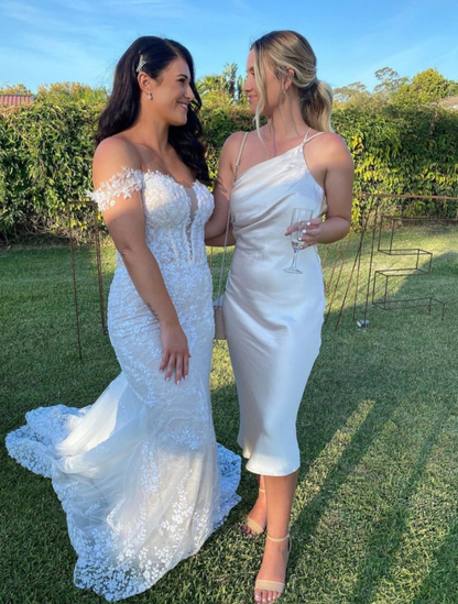 Simple Sheath One Shoulder Pleated Pink Satin Bridesmaid Dress Evening Dress SH3059