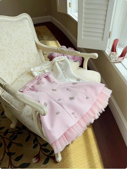 Princess Tube Top Heavy Diamond Satin A-line 17th Birthday Homecoming Dress P3965