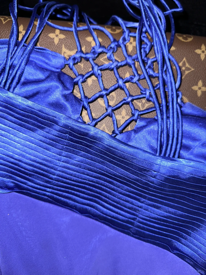 Unique Mermaid Strap Purple Ombre Satin Chiffon Long Prom Dress Party Dress SH3042