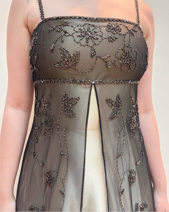 Brown Elegant Fashion Exquisite Spaghetti Strap Long Tulle Ball Gown Evening Dress Party Dress Prom Dress gh3590