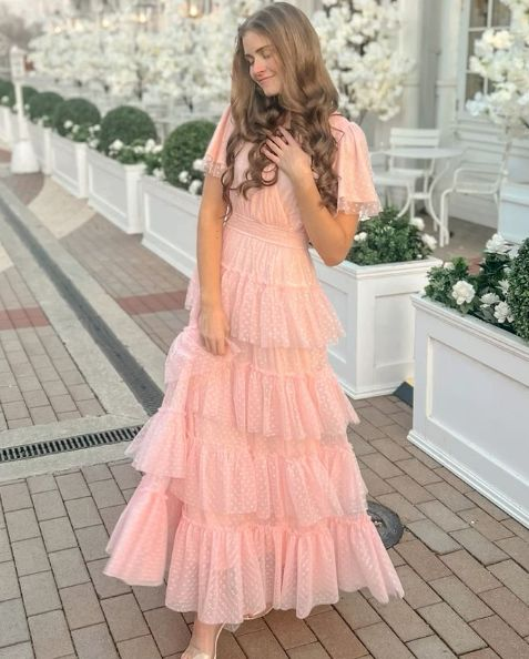 Pink prom dress long evening formal gown  gh2903