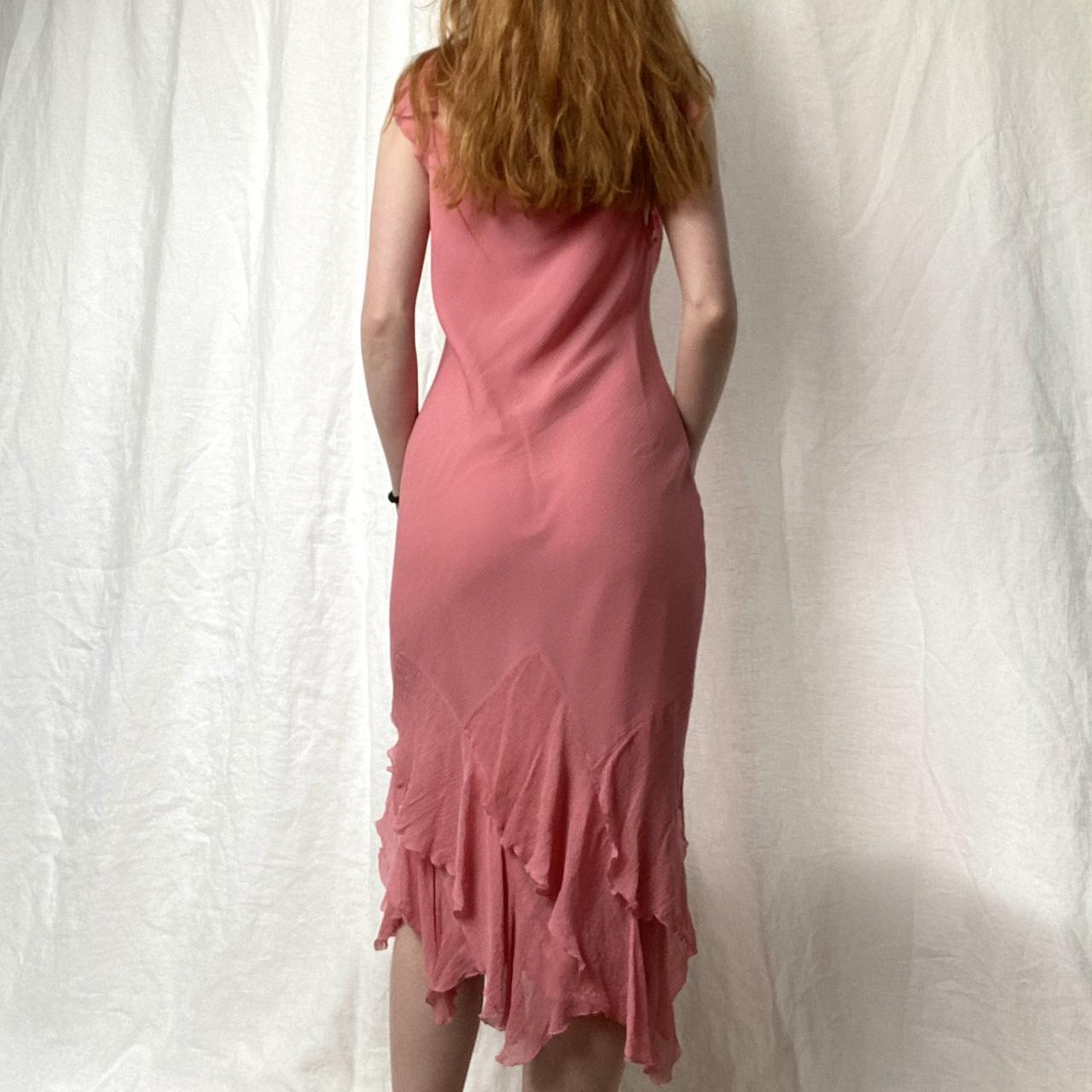 Vintage Sheath Straps Pink Chiffon Homecoming Dress Wedding Guest Dress SH4428