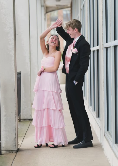 Elegant Strapless Pink A-Line Tiered Ankle-Length Prom Dress Bridesmaid Dress TP2395