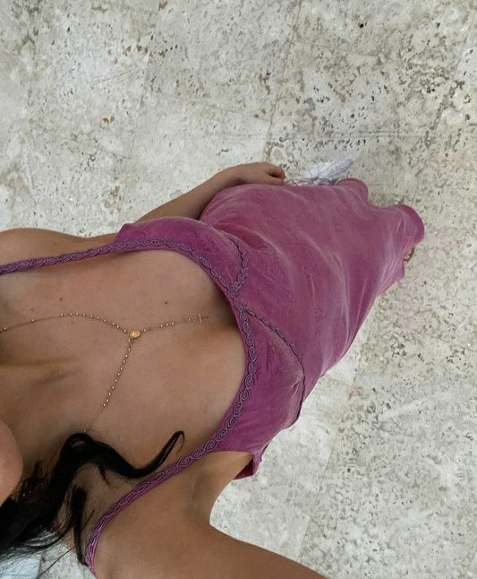 Simple Purple Spaghetti Strap Mermaid Long Prom Dress Evening Dress TP2559