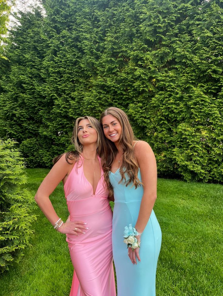 Elegant Pink Backless Sleeveless Mermaid Satin Long Prom Dress Bridesmaid Dress TP2774