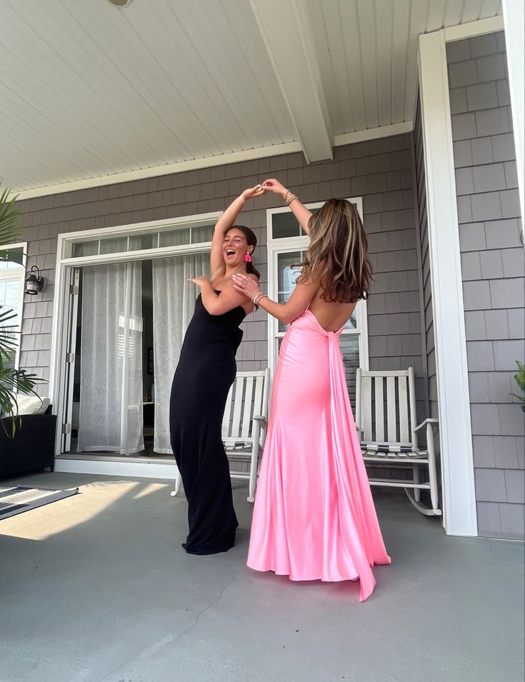 Elegant Pink Backless Sleeveless Mermaid Satin Long Prom Dress Bridesmaid Dress TP2774