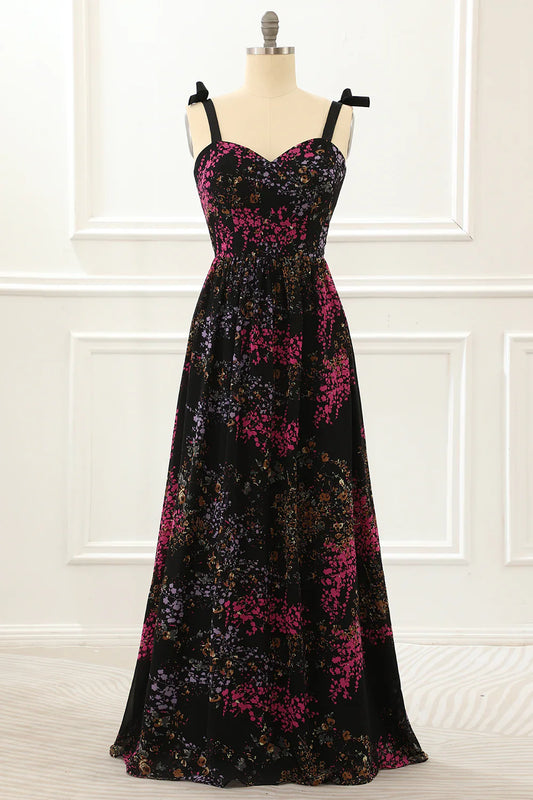 Burnout Velvet Black Prom Dress