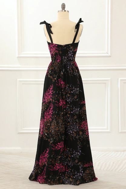 Burnout Velvet Black Prom Dress