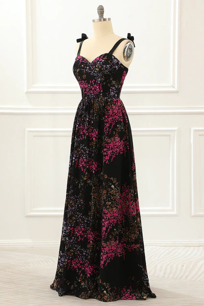 Burnout Velvet Black Prom Dress