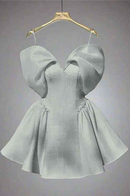 Spaghetti Strap Sleeveless Short A Line Homecoming Dress With Sequins HC0184