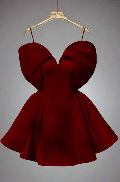 Spaghetti Strap Sleeveless Short A Line Homecoming Dress With Sequins HC0184