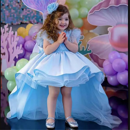 Luxury Princess Girl Dress Kids Birthday Party and Formal Gown J591
