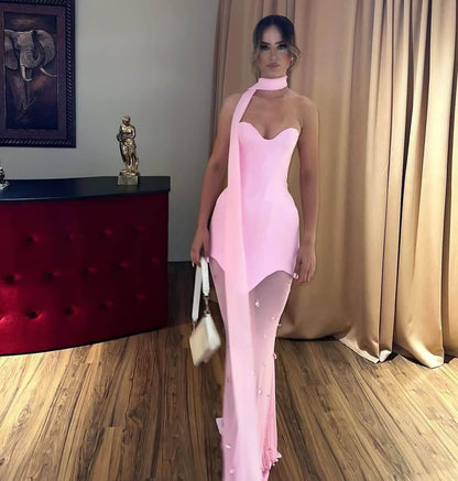 Candy Pink Prom Dress Inspo Mermaid Long Formal Evening Gown