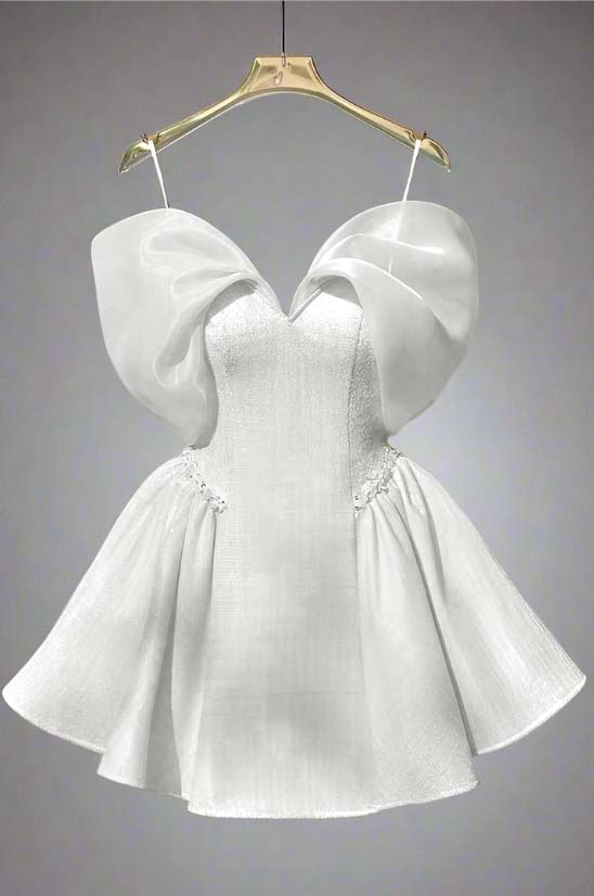 Spaghetti Strap Sleeveless Short A Line Homecoming Dress With Sequins HC0184