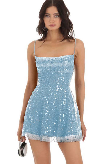 Chic Black Spaghetti Strap Sleeveless Short Homecoming Dress With Beadings HC0015