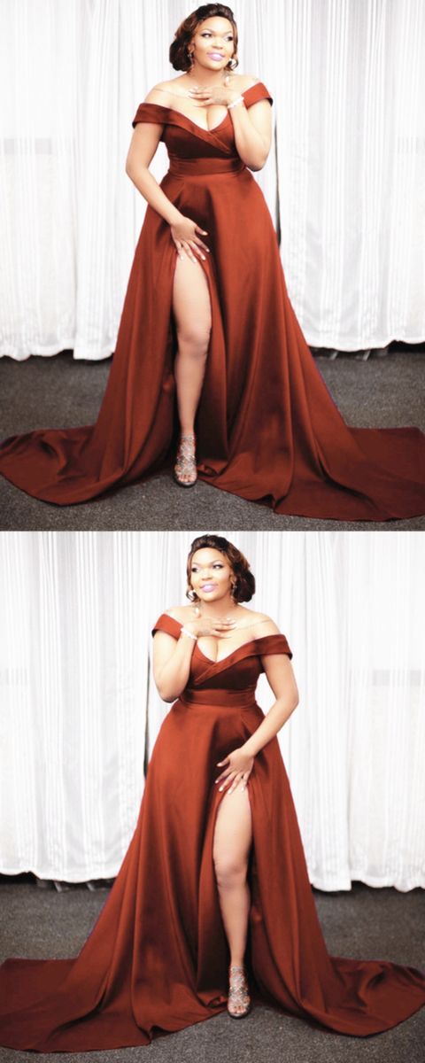 plus size bridesmaid dresses burnt orange prom dress        cg23119