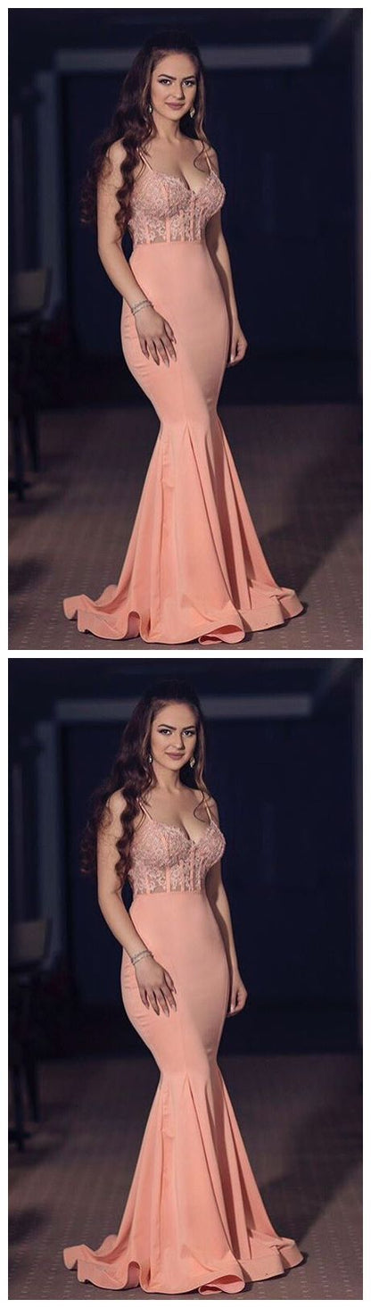 Charming Prom Dress,Sexy Spaghetti Straps Evening Dress,Mermaid Prom Dress,formal gowns cg5137