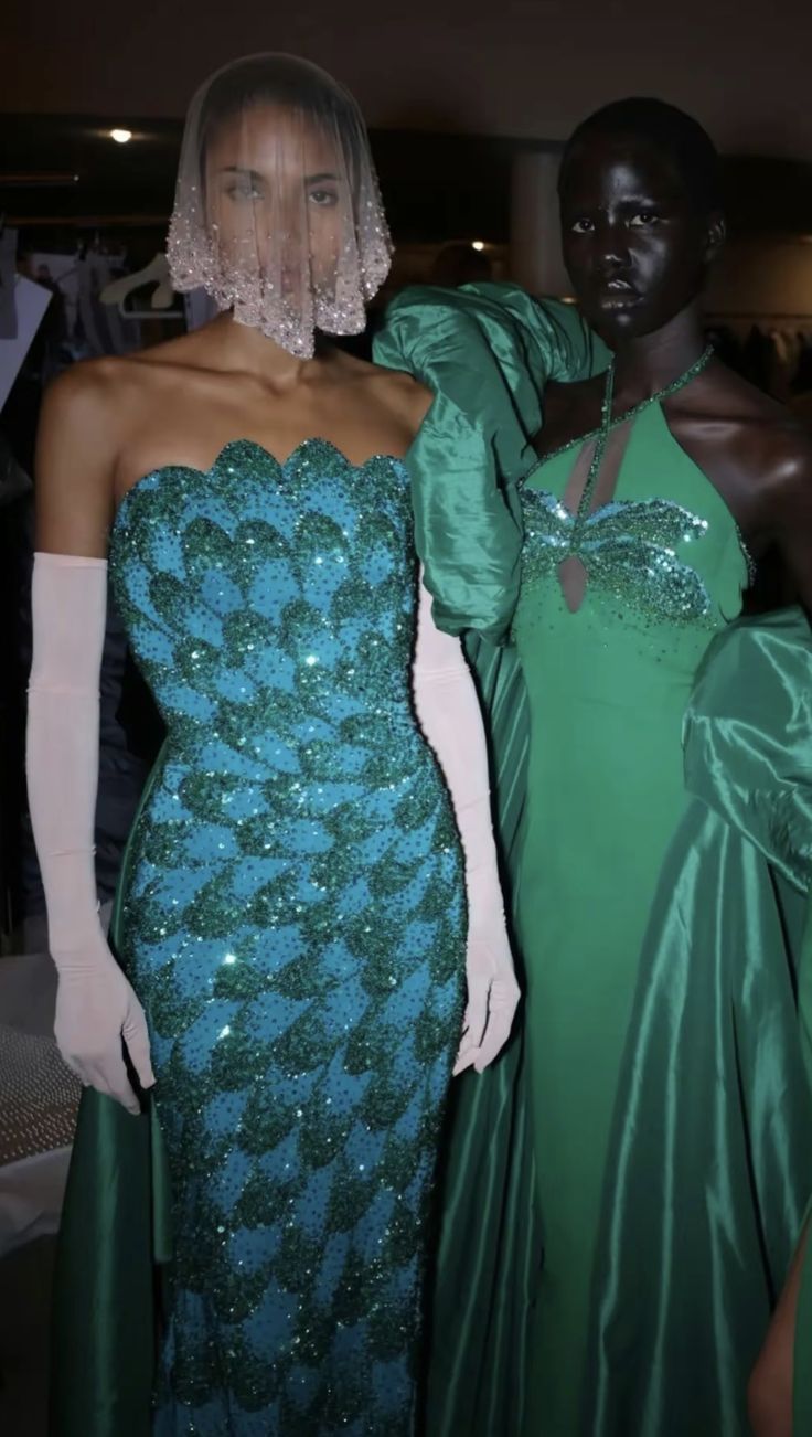 Gorgeous Sheath Strapless Bead Sequin Green Satin Long Sweep Party Dress with Slit SH2713