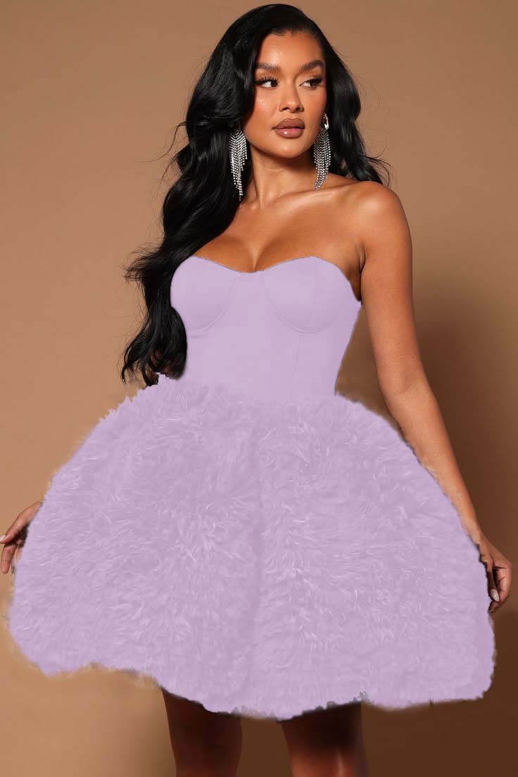 Black Strapless Sleeveless Short Homecoming Dress With Tulle HC0180