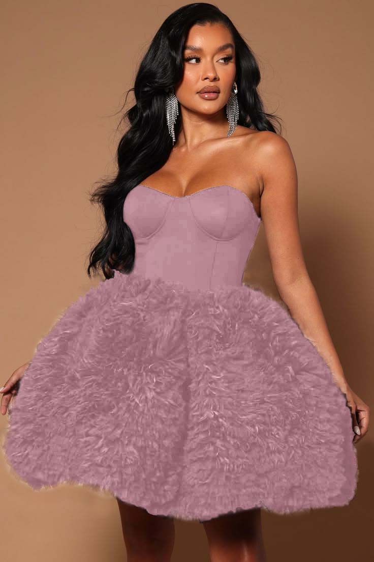 Black Strapless Sleeveless Short Homecoming Dress With Tulle HC0180