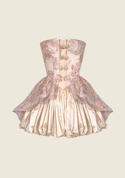 Strapless A-Line Short Homecoming Dresses Short Birthday Outfits      fg7073