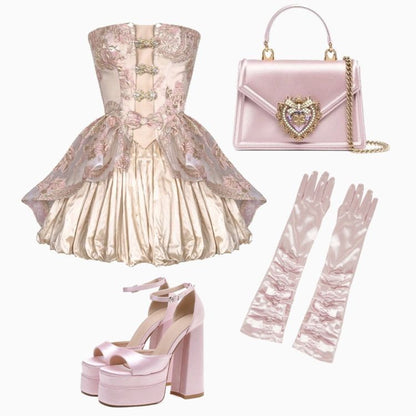 Strapless A-Line Short Homecoming Dresses Short Birthday Outfits      fg7073