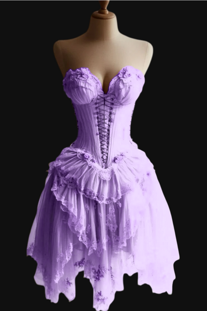 Retro Ivory Lace Dress Sexy Short Party Dress Homecoming Dress    fg7222