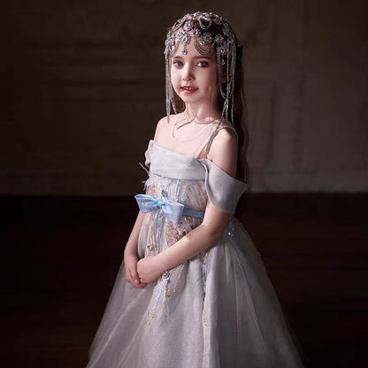 Charming Flower Girl Dress for Birthday Party Princess Formal Gown J076