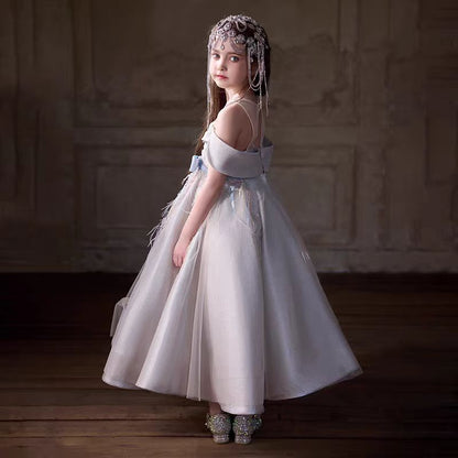 Charming Flower Girl Dress for Birthday Party Princess Formal Gown J076