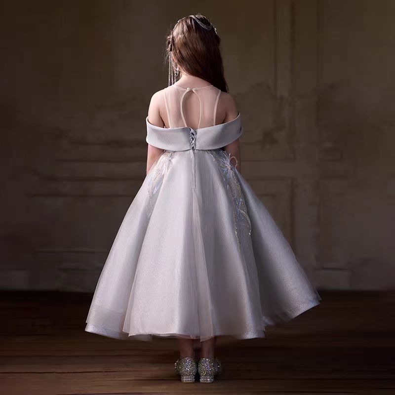 Charming Flower Girl Dress for Birthday Party Princess Formal Gown J076