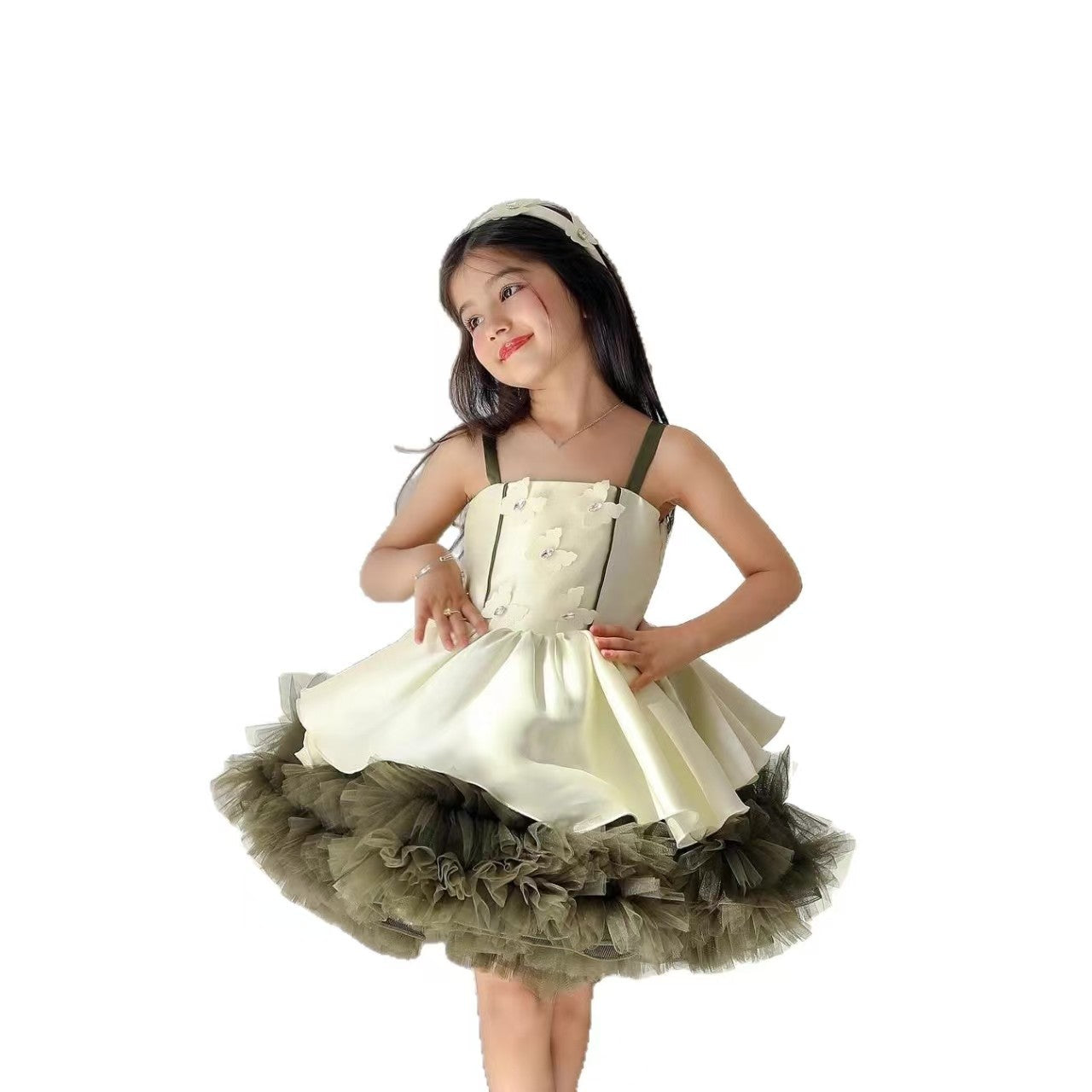 Charming Princess Flower Girl Dress for Girls Birthday Party D169