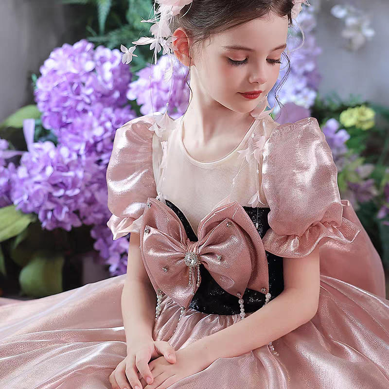 Luxury Princess Style Flower Girl Gown for Birthday Party J224