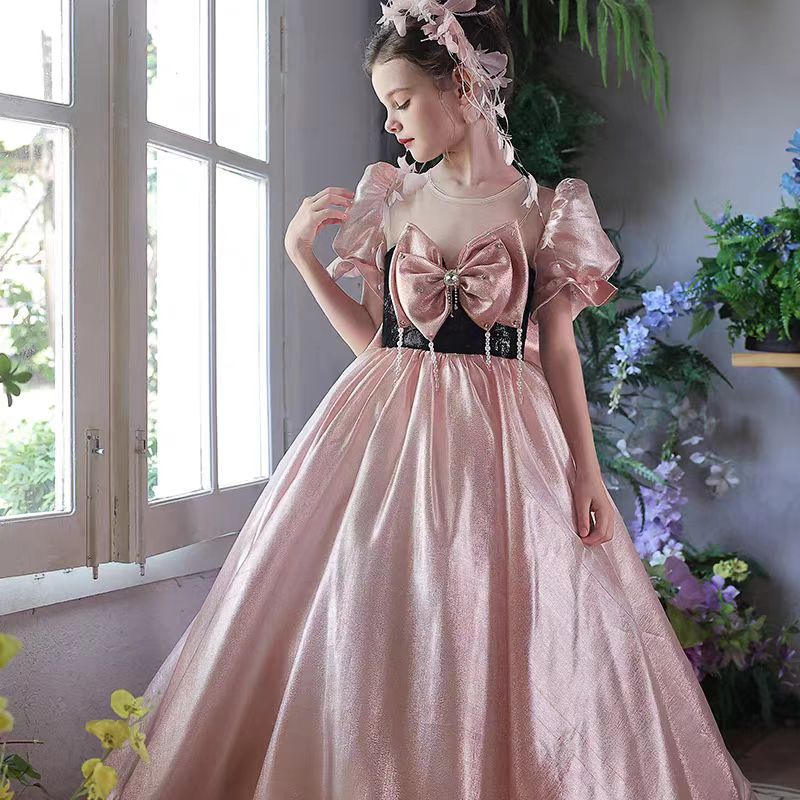Luxury Princess Style Flower Girl Gown for Birthday Party J224