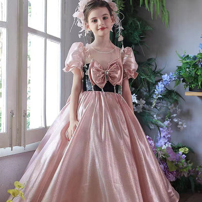 Luxury Princess Style Flower Girl Gown for Birthday Party J224