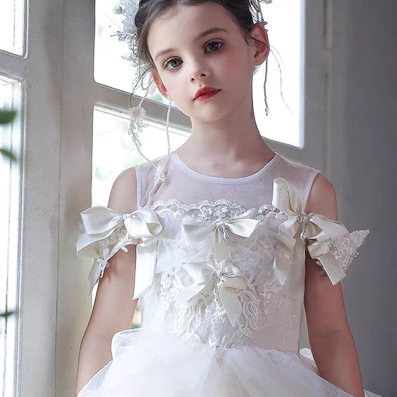 Elegant Lace Princess Girl Dress for Birthday Party and Pageant J131