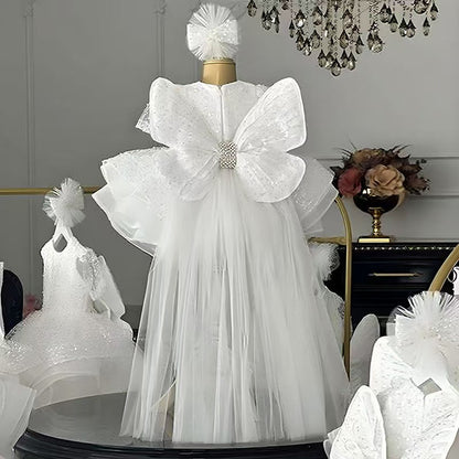 Luxury Princess Girl Gown Kids Birthday Wedding Party Dress J592